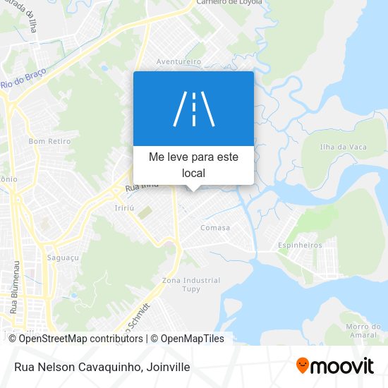 Rua Nelson Cavaquinho mapa