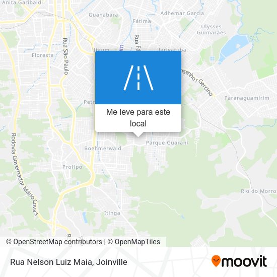 Rua Nelson Luiz Maia mapa