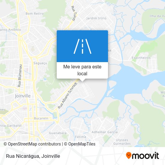 Rua Nicarágua mapa