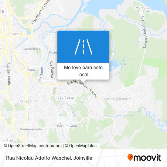 Rua Nicolau Adolfo Waschel mapa