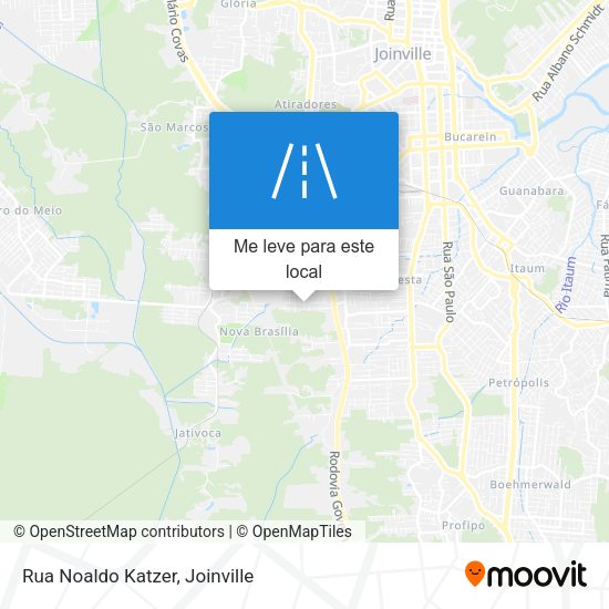 Rua Noaldo Katzer mapa