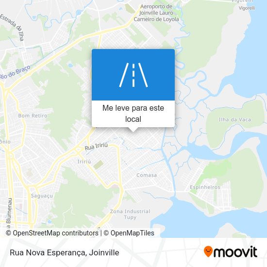 Rua Nova Esperança mapa