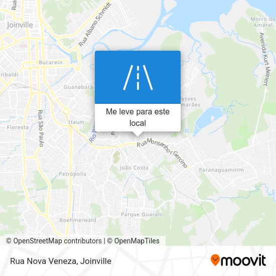Rua Nova Veneza mapa
