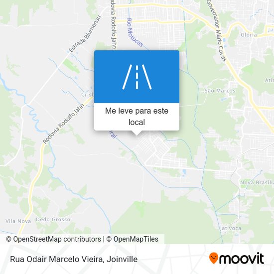 Rua Odair Marcelo Vieira mapa