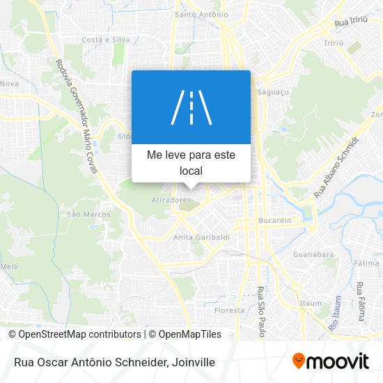 Rua Oscar Antônio Schneider mapa