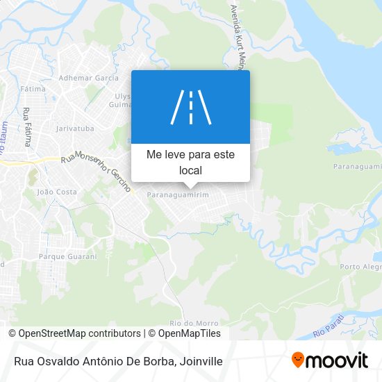 Rua Osvaldo Antônio De Borba mapa