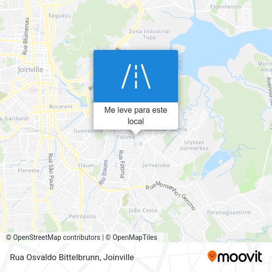 Rua Osvaldo Bittelbrunn mapa
