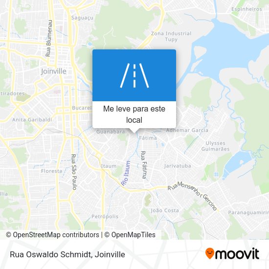Rua Oswaldo Schmidt mapa