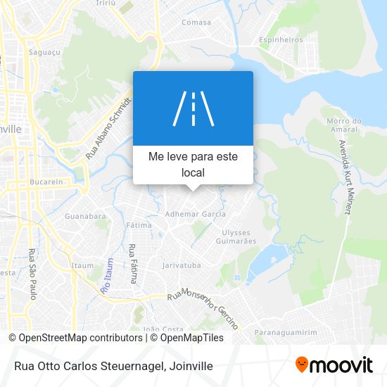Rua Otto Carlos Steuernagel mapa