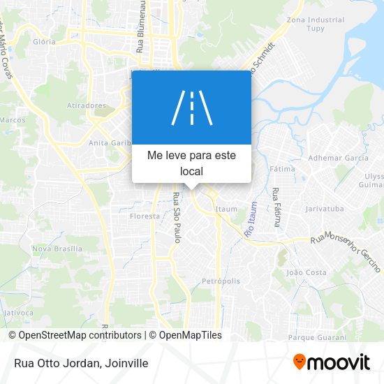Rua Otto Jordan mapa