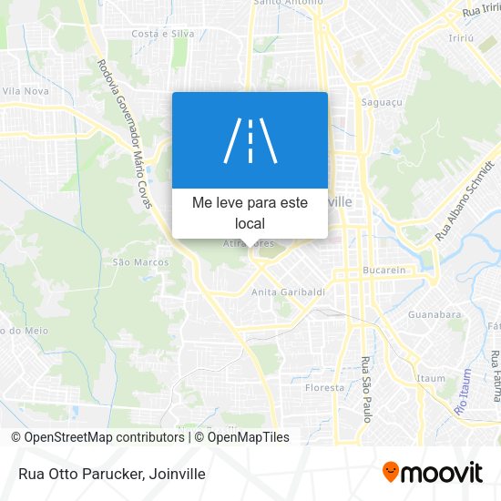 Rua Otto Parucker mapa