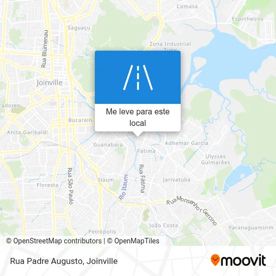 Rua Padre Augusto mapa