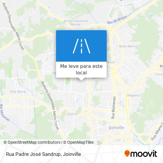 Rua Padre José Sandrup mapa