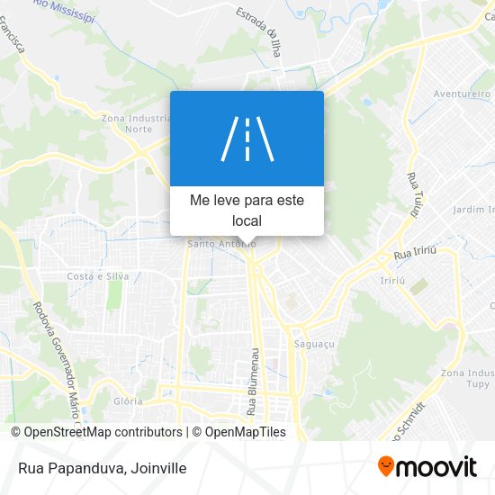 Rua Papanduva mapa