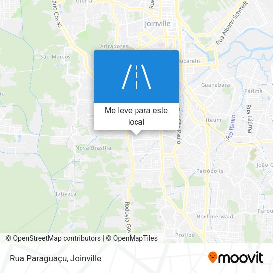 Rua Paraguaçu mapa