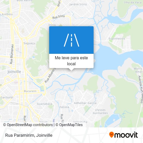 Rua Paramirim mapa