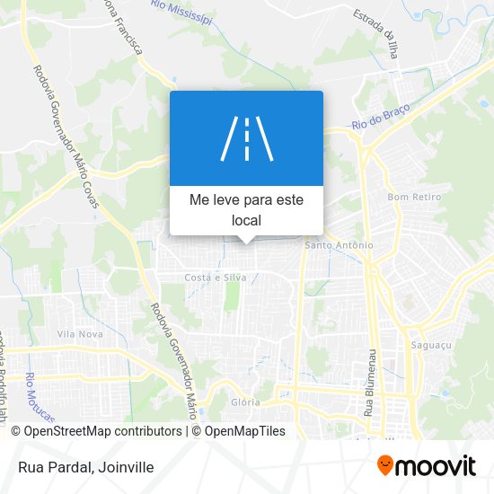 Rua Pardal mapa