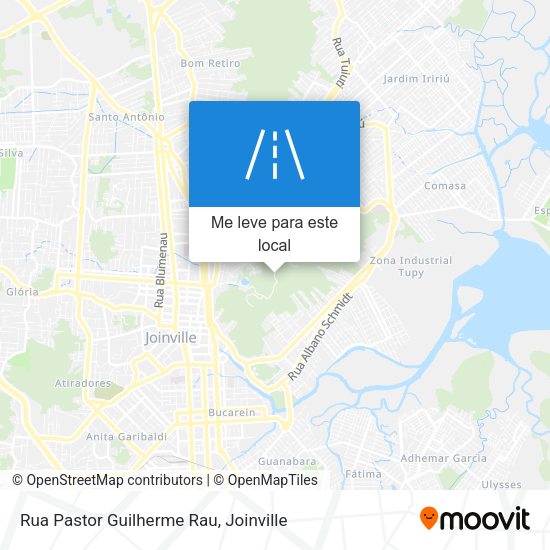 Rua Pastor Guilherme Rau mapa