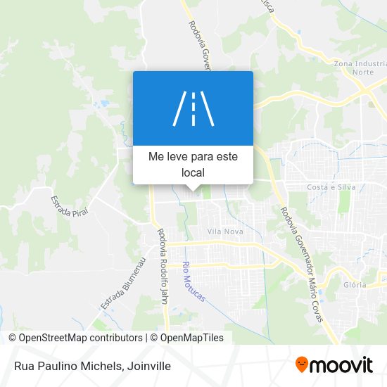 Rua Paulino Michels mapa
