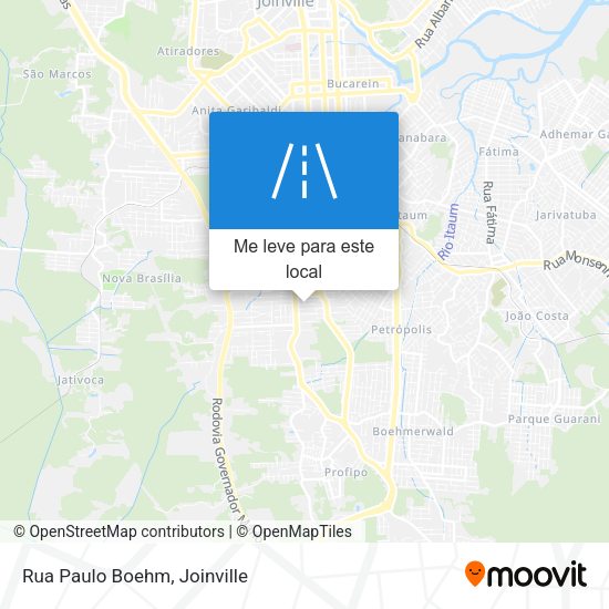 Rua Paulo Boehm mapa