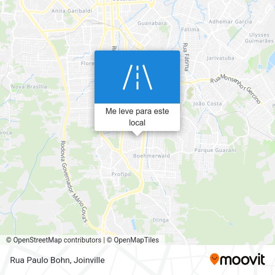 Rua Paulo Bohn mapa