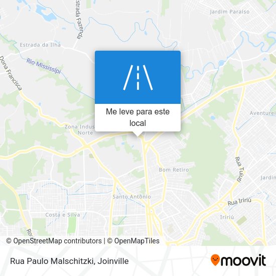 Rua Paulo Malschitzki mapa