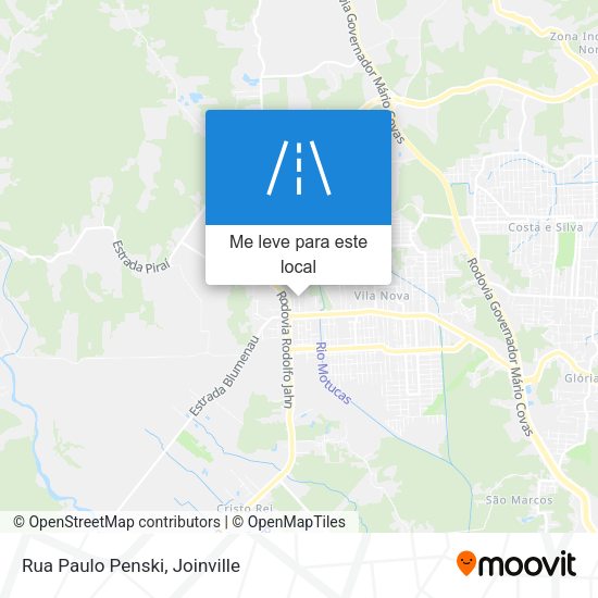 Rua Paulo Penski mapa