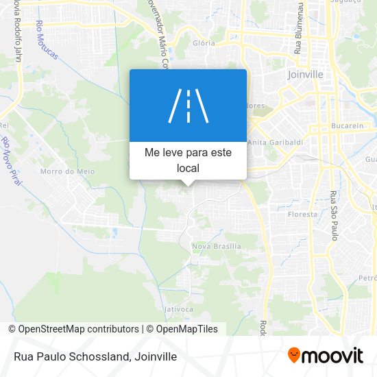 Rua Paulo Schossland mapa