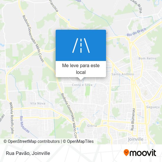 Rua Pavão mapa