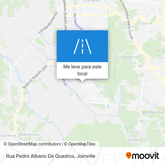 Rua Pedro Albano De Quadros mapa