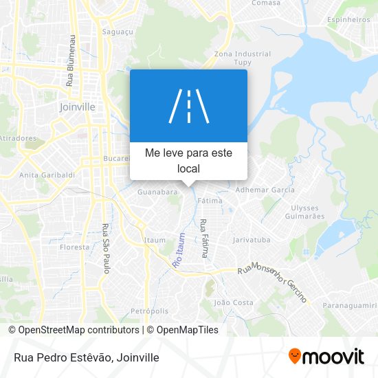 Rua Pedro Estêvão mapa