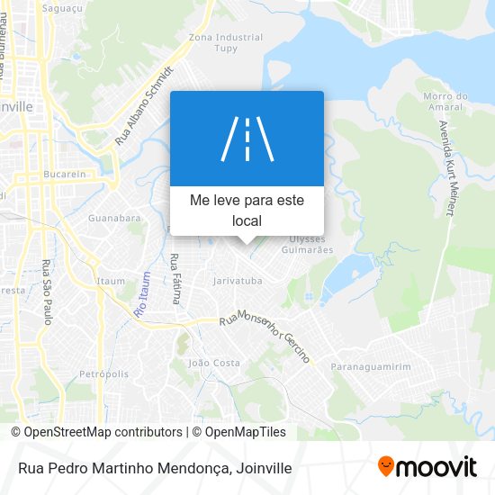 Rua Pedro Martinho Mendonça mapa