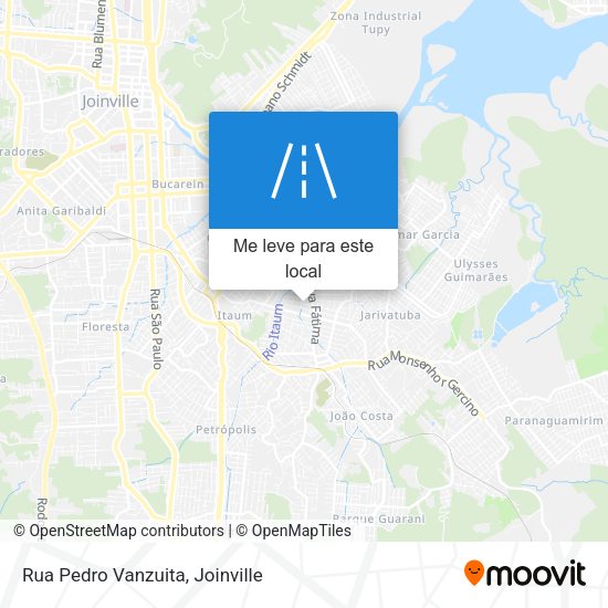 Rua Pedro Vanzuita mapa