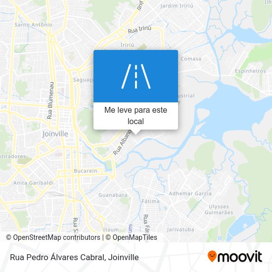 Rua Pedro Álvares Cabral mapa