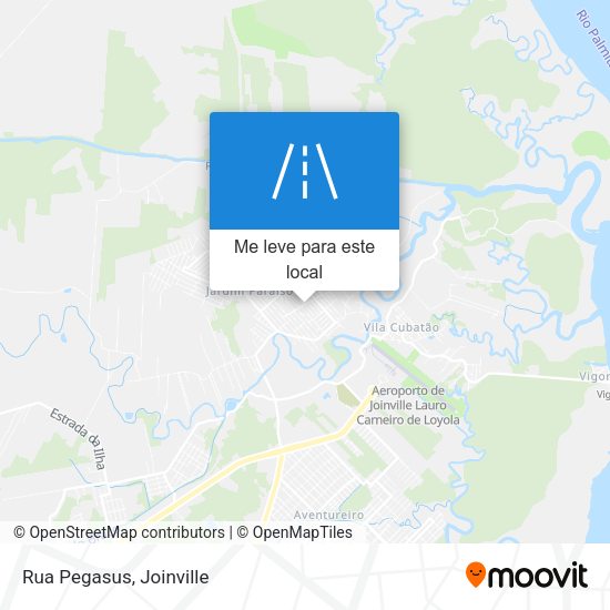 Rua Pegasus mapa