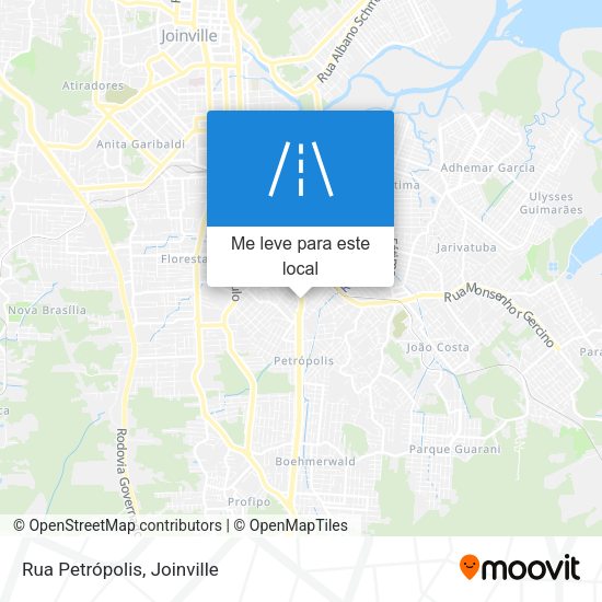 Rua Petrópolis mapa