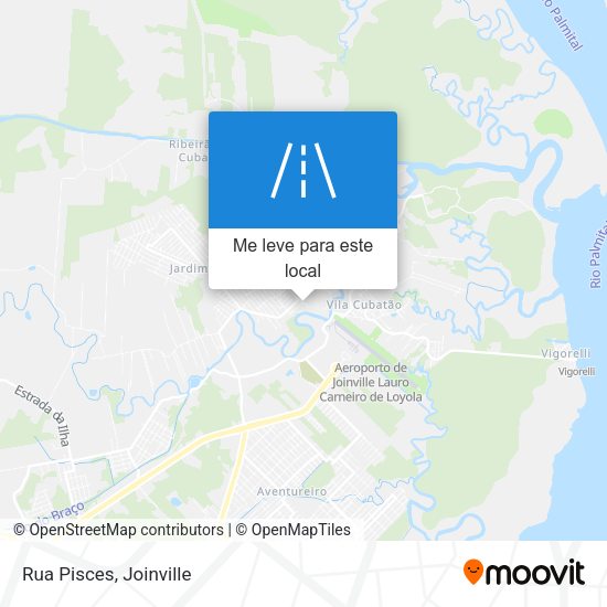 Rua Pisces mapa