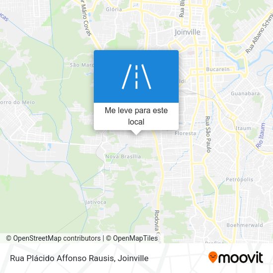 Rua Plácido Affonso Rausis mapa