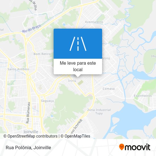 Rua Polônia mapa