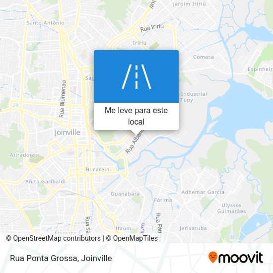 Rua Ponta Grossa mapa