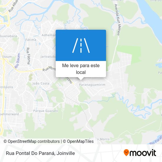 Rua Pontal Do Paraná mapa