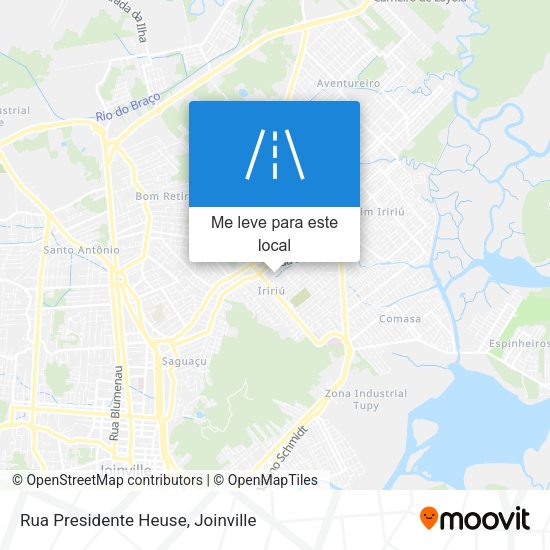 Rua Presidente Heuse mapa