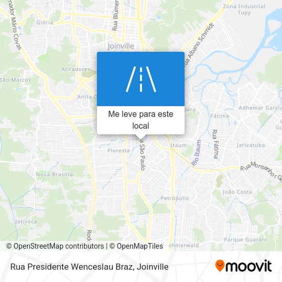Rua Presidente Wenceslau Braz mapa
