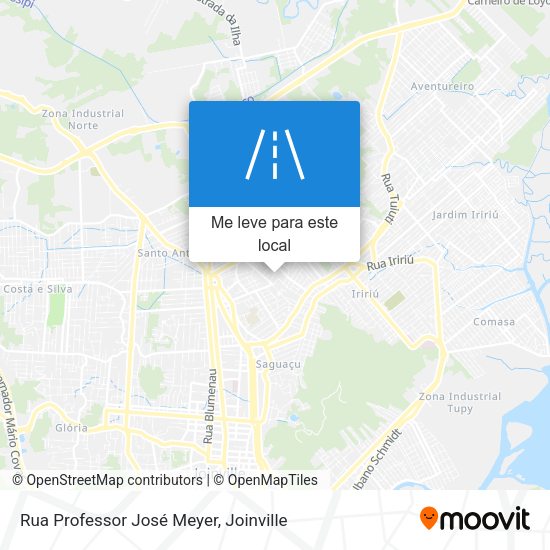 Rua Professor José Meyer mapa