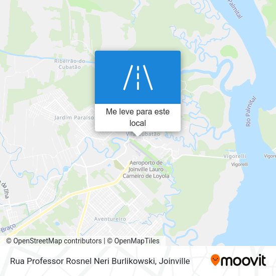 Rua Professor Rosnel Neri Burlikowski mapa