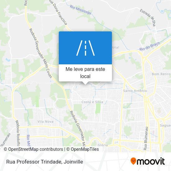 Rua Professor Trindade mapa