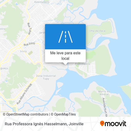 Rua Professora Ignês Hasselmann mapa