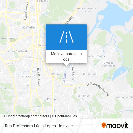 Rua Professora Lúcia Lopes mapa