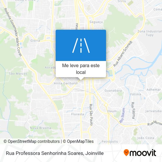 Rua Professora Senhorinha Soares mapa