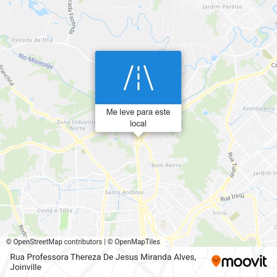 Rua Professora Thereza De Jesus Miranda Alves mapa